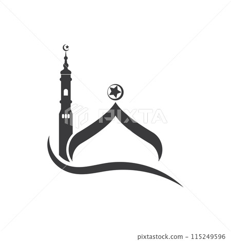 Islamic mosque logo 115249596