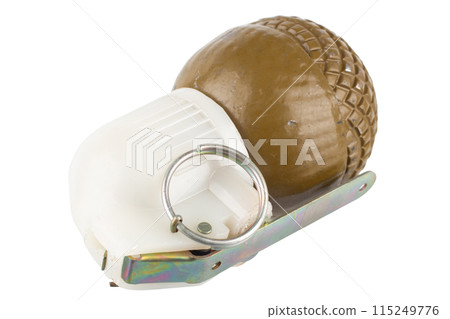 hand grenade isolated on white hand grenade isolated on white 115249776
