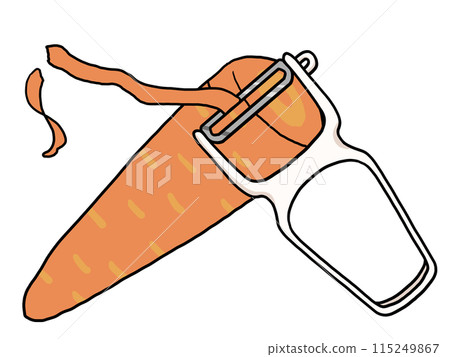 用削皮器削胡蘿蔔皮的圖解 115249867