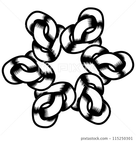 The chain icon or link icon is suitable for logos, stickers, icons and more The chain icon or link icon is suitable for logos, stickers, icons and more 115250301