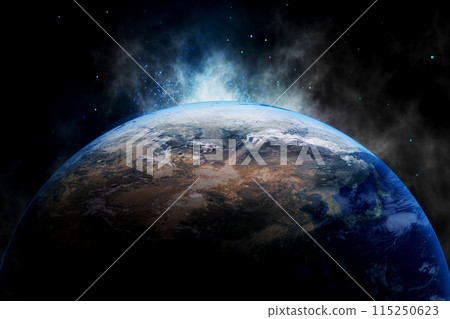 現實地球插畫 現實地球插畫 115250623