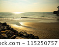 sunset on the sea 115250757