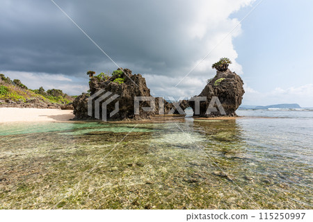 Beach rock formation, Iriomote Island, Okinawa. Beach rock formation, Iriomote Island, Okinawa. 115250997