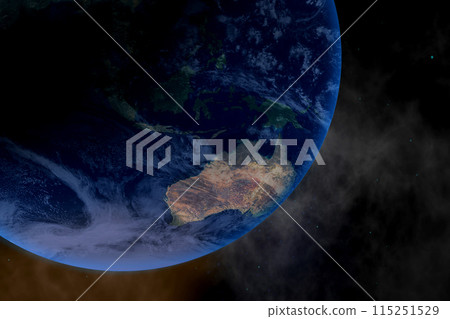 Realistic Earth illustration 115251529