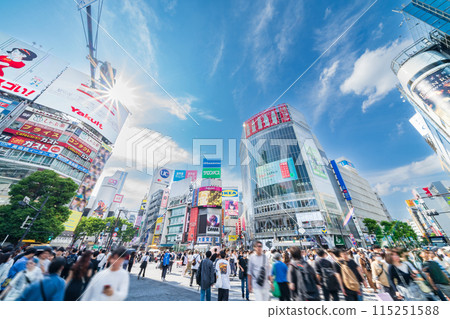 《東京》澀谷交叉路口風景 澀谷區 115251588