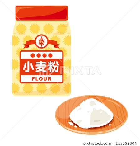 盤子裡放麵粉，袋子放麵粉 115252004