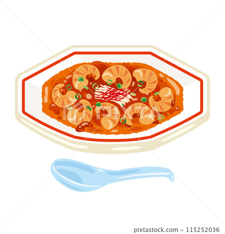 盤子裡的蝦辣椒 盤子裡的蝦辣椒 115252036