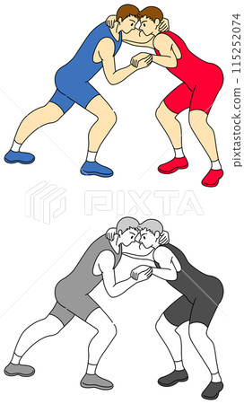 摔角運動員插畫集（男） 115252074