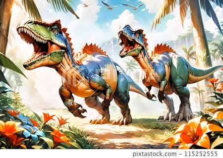 來勢洶洶的恐龍和俯瞰它們的鳥類 115252555