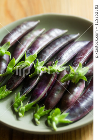 紫色紫藤女孩/紫色豌豆 115252582