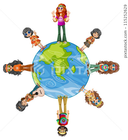 Hippie Unity Around the World Hippie Unity Around the World 115252629