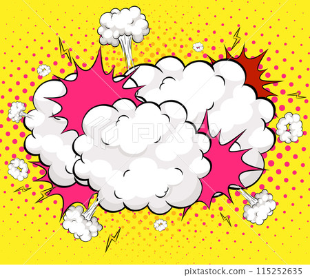 Comic Style Explosion Illustration 115252635