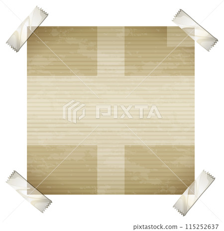 Vintage Paper with Tape Corners 115252637