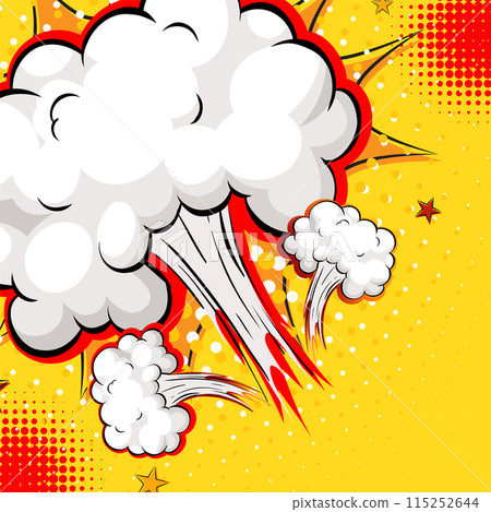 Comic Style Explosion Illustration 115252644