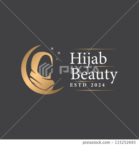 hijab logo design for boutique fashion product for Muslim women clothing hijab logo design for boutique fashion product for Muslim women clothing 115252693