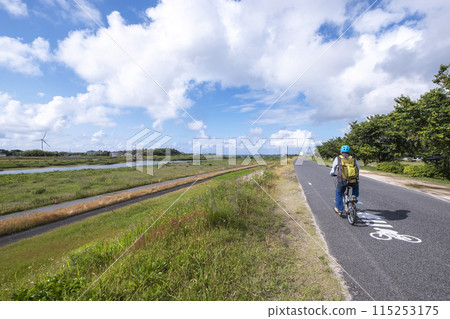 鳥取海道天神川 115253175