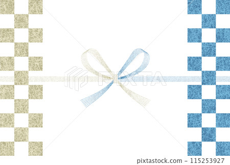 Noshi, Mizuhiki, Japanese pattern, Summer, Background 115253927