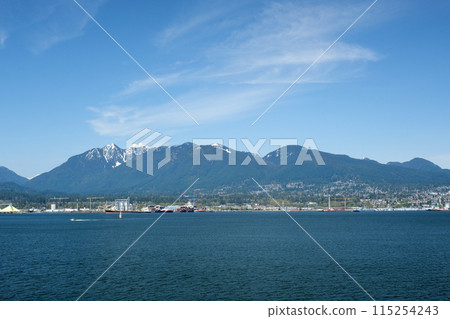 various recognizable places and attractions of Vancouver in Canada city center good weather clean downtown blue sky huge buildings skyscrapers many videos and photos of this topic British Columbia various recognizable places and attractions of Vancouver in Canada city center good weather clean downtown blue sky huge buildings skyscrapers many videos and photos of this topic British Columbia 115254243