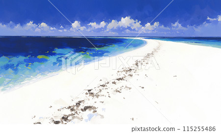 Venus Road: A sandy road that appears only at low tide 115255486