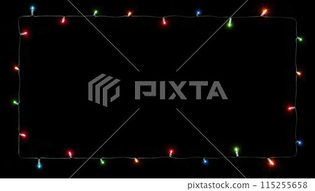 Colorful illumination lights background frame 115255658