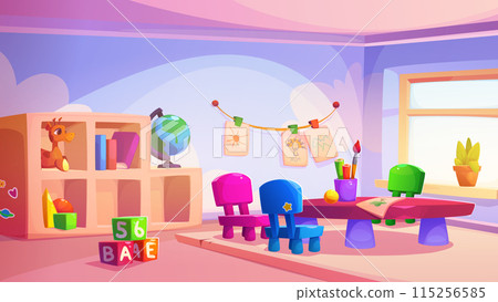 Nursery school room interior 115256585
