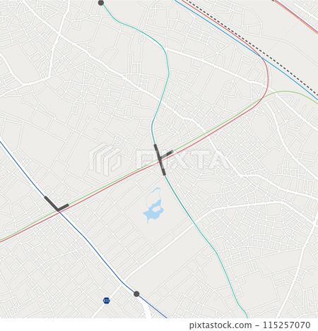 1km radius map of Komagome Station_No text 1km radius map of Komagome Station_No text 115257070