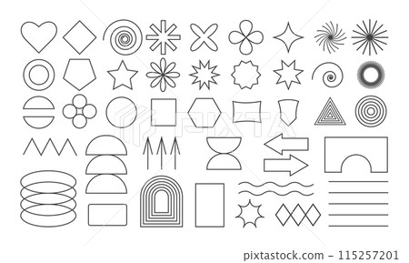Abstract geometric shapes Abstract geometric shapes 115257201