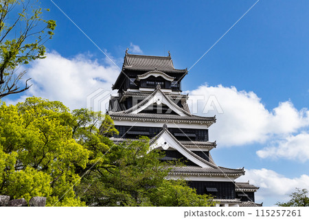 The fully restored Kumamoto Castle tower The fully restored Kumamoto Castle tower 115257261