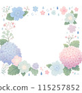 Cute hydrangea frame 115257852