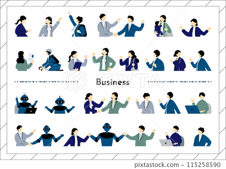 Business scene people material collection 115258590