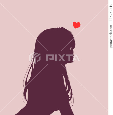 戀愛中的女人影子圖片 115259210