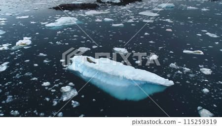Explore Antarctic rare species wildlife. Leopard seal rest on ice floe drifting in Antarctica. Climate change polar glaciers landscape. Environment ecology issue global warming. Aerial drone panorama Explore Antarctic rare species wildlife. Leopard seal rest on ice floe drifting in Antarctica. Climate change polar glaciers landscape. Environment ecology issue global warming. Aerial drone panorama 115259319