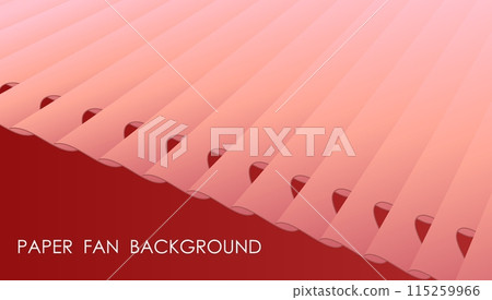 Horizontal red paper fan abstract background with pastel folded surface, cover, site presentation in HD format. UI template layout for web design of internet products. Vector banner Horizontal red paper fan abstract background with pastel folded surface, cover, site presentation in HD format. UI template layout for web design of internet products. Vector banner 115259966