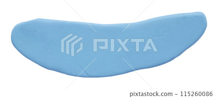Plasticine is a light blue brush isolated on a white background. Plasticine is a light blue brush isolated on a white background. 115260086