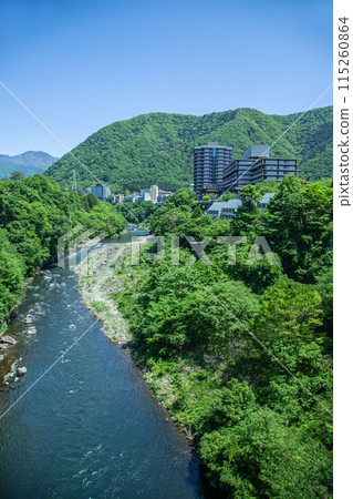 Kinugawa Onsen of the fresh green 115260864