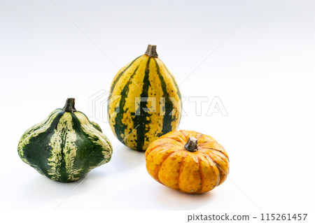 Decorative pumpkin (white background) 115261457