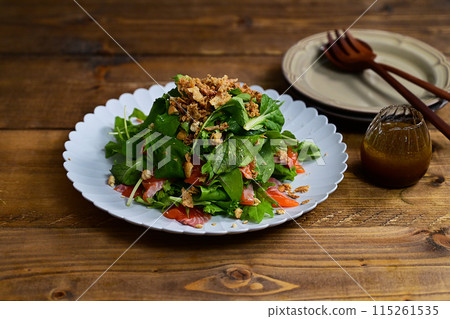 Salmon seafood salad 115261535