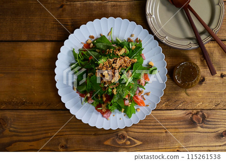 Salmon seafood salad Salmon seafood salad 115261538