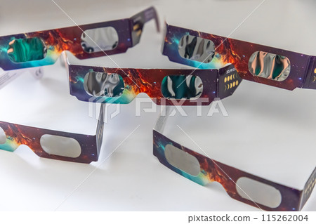 Calgary, Alberta, Canada. May 10, 2024. Solar Eclipse Glasses AAS Approved Trusted for Direct Solar Eclipse View 115262004