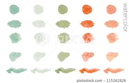 Watercolor lines, headings, and decorations set 3 Watercolor lines, headings, and decorations set 3 115262826