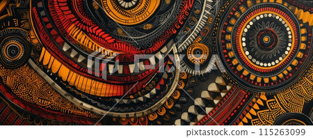 Traditional national pattern of papua new guinea 115263099
