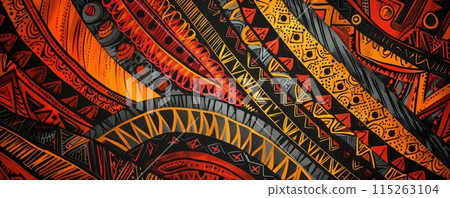 Traditional national pattern of papua new guinea 115263104