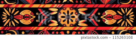 Traditional national pattern of papua new guinea 115263108