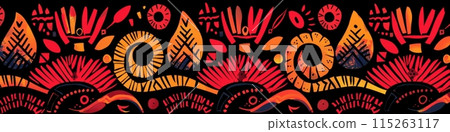 Traditional national pattern of papua new guinea 115263117