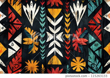 Traditional national pattern of Fiji Island 115263133