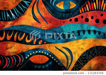 Traditional national New Caledonia pattern. 115263356