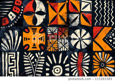 Traditional national New Caledonia pattern. 115263365