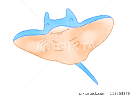 可愛的黃貂魚圖 可愛的黃貂魚圖 115263376