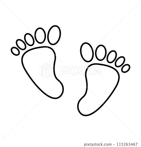 footprint icon symbol footprint icon symbol 115263467