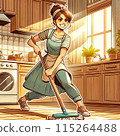 女人拖地 115264488